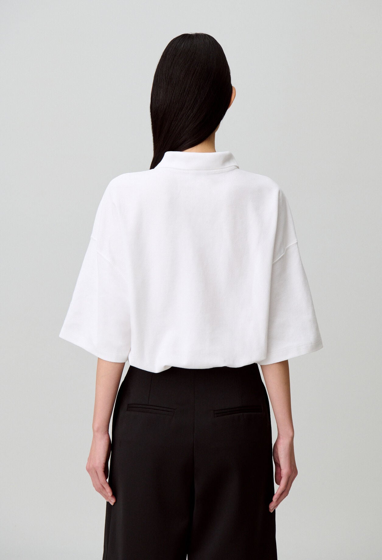 T-shirt coton col polo