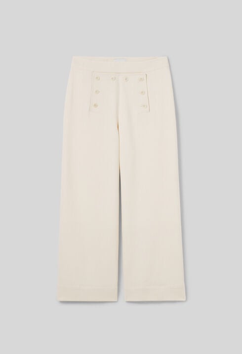 Pantalon droit à pont