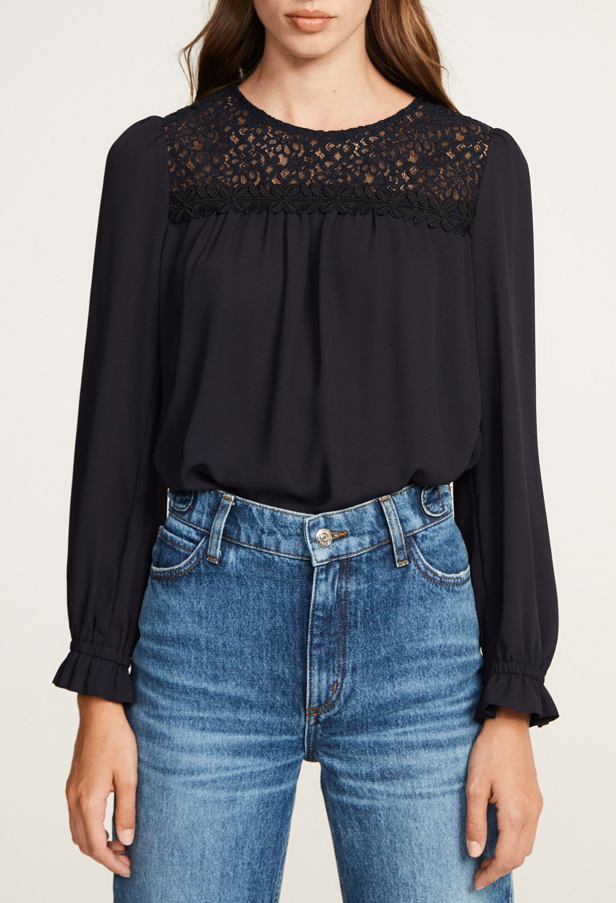 Flared blouse