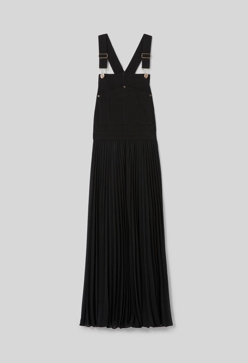 Plissiertes Maxikleid