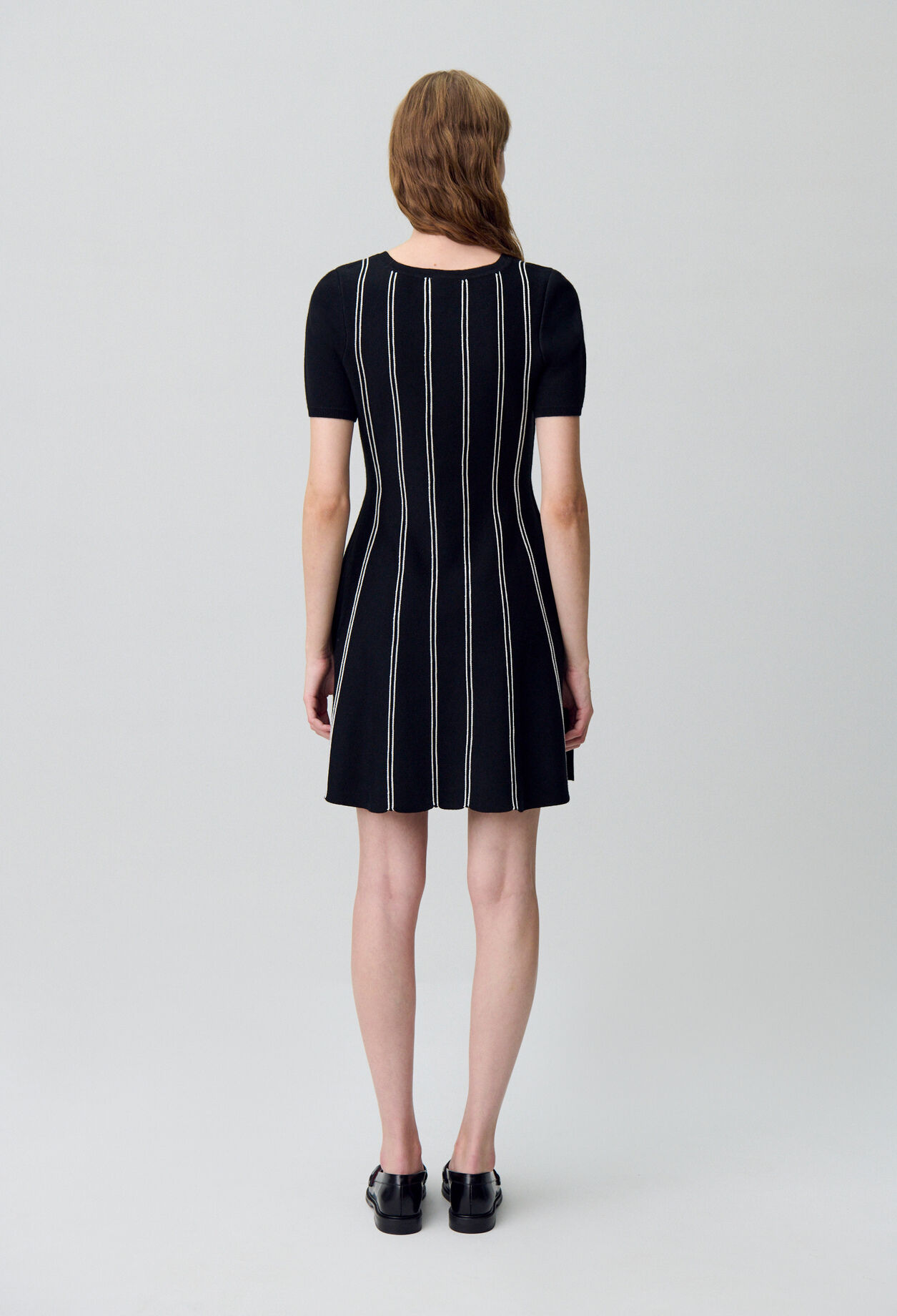 Robe maille courte patineuse