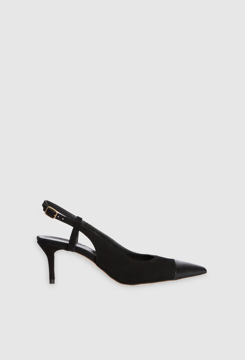 Escarpins slingback cuir