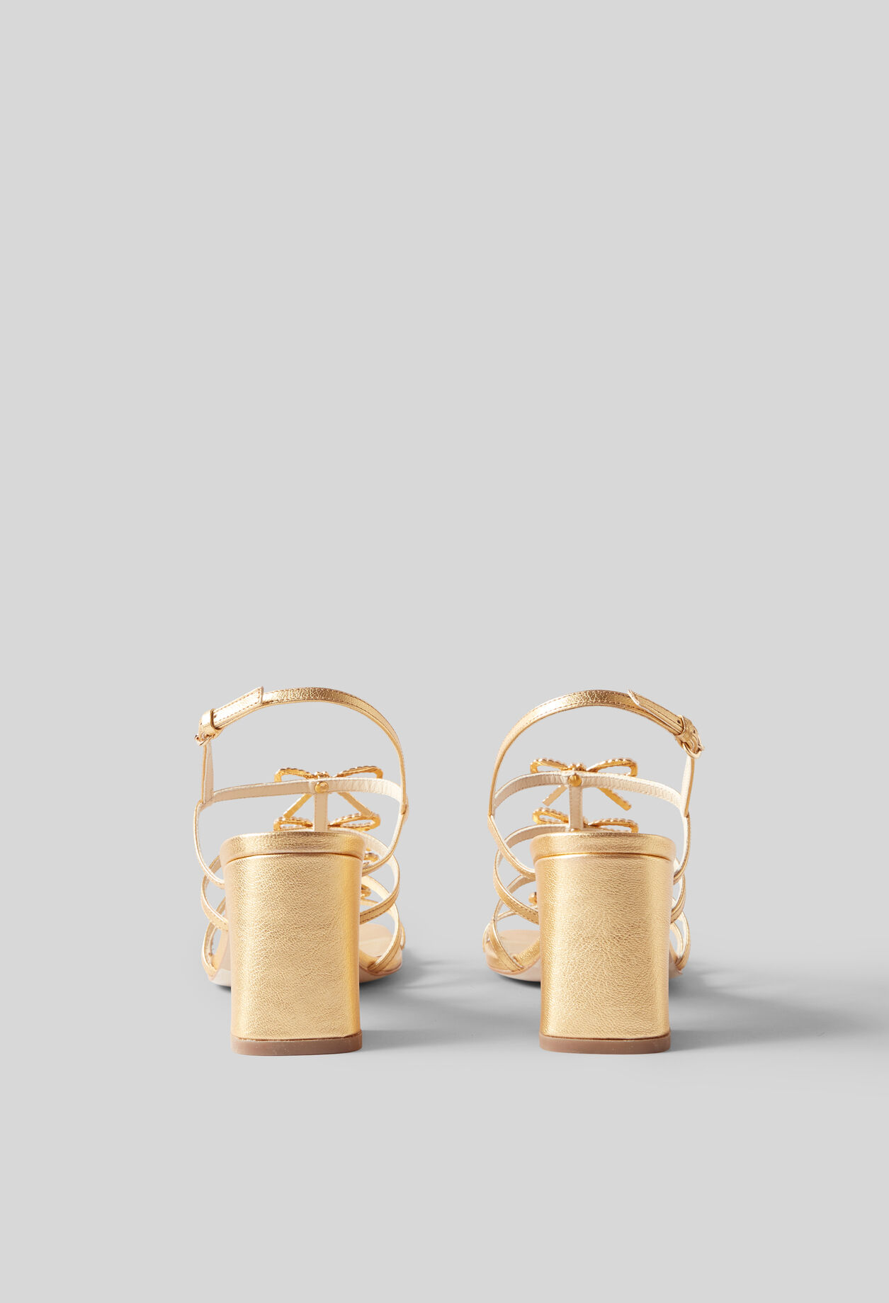 Ledersandalen mit Absatz