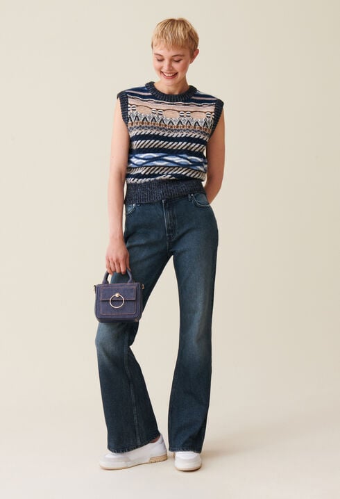 Denim-Jeans im Flared-Stil