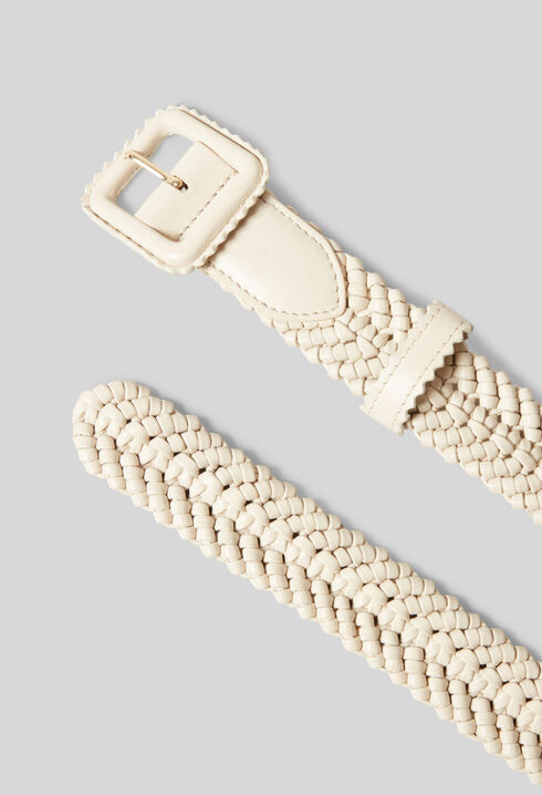 Ceinture en cuir tressé