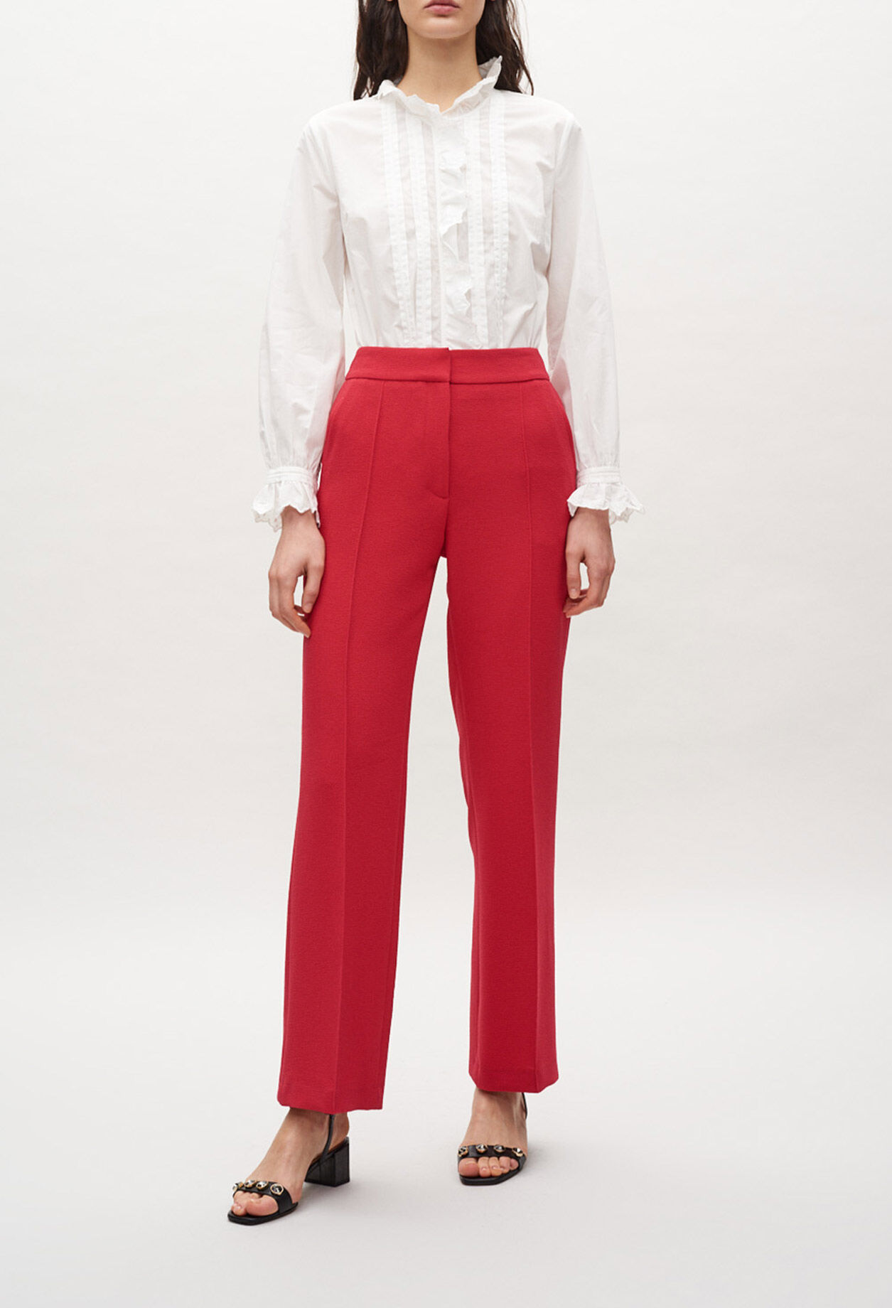 Pantalon tailleur flare