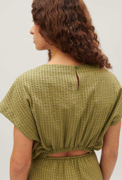 Robe midi rayures