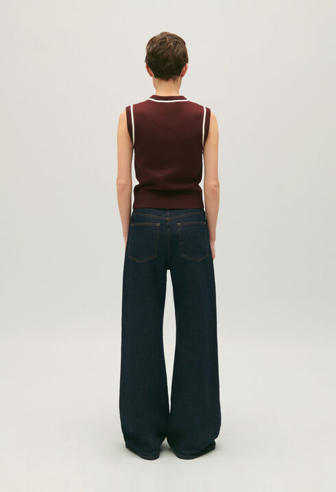 Pull maille rayures