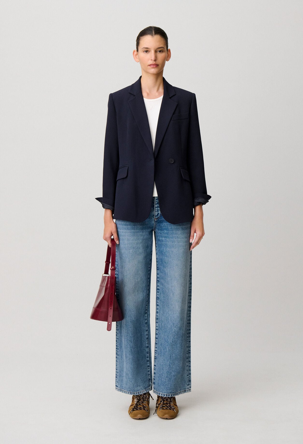 Double-breasted tailored jacket