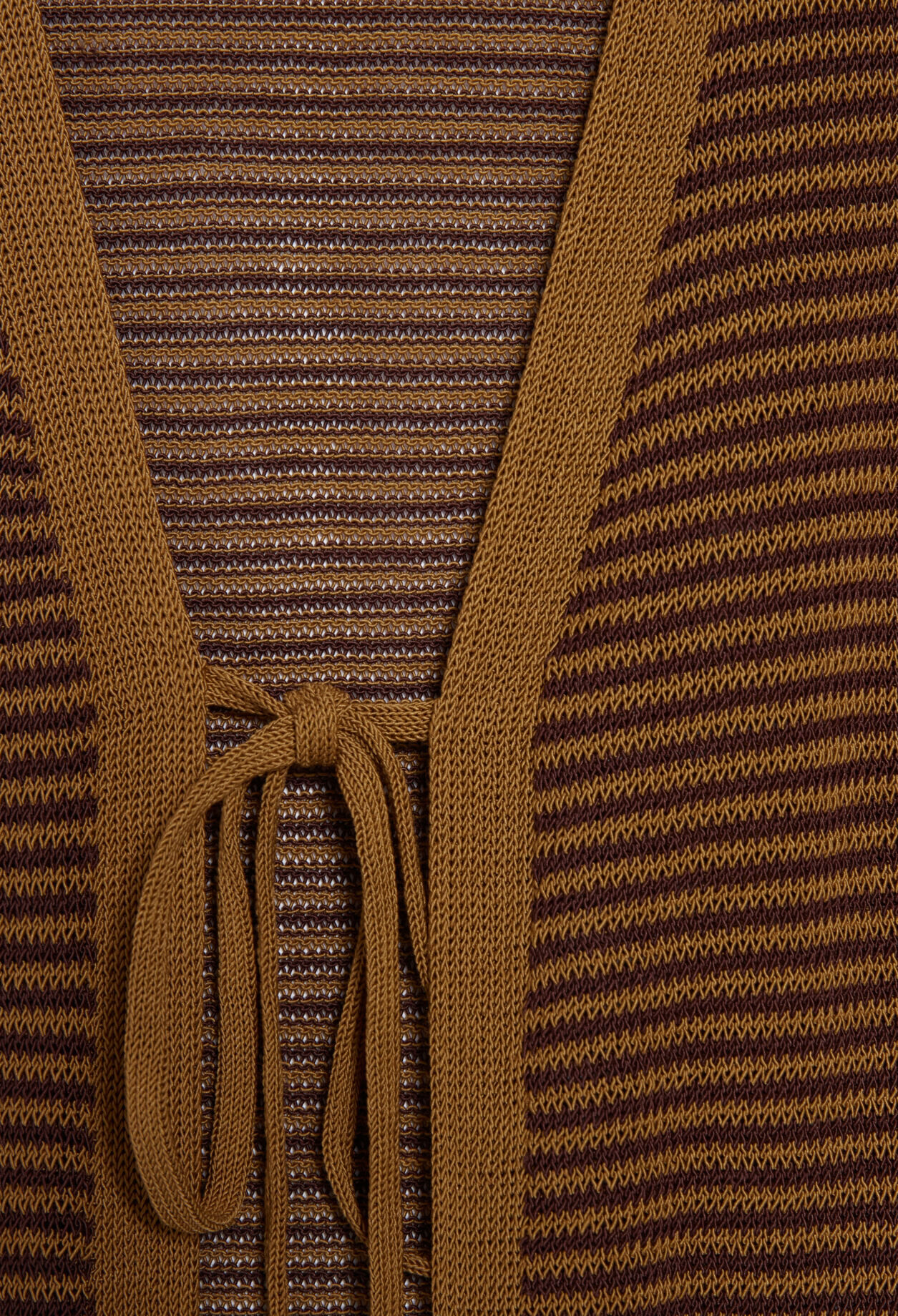 Cardigan long marron