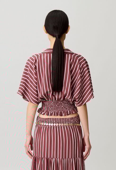 Flie&szlig;endes Streifentop