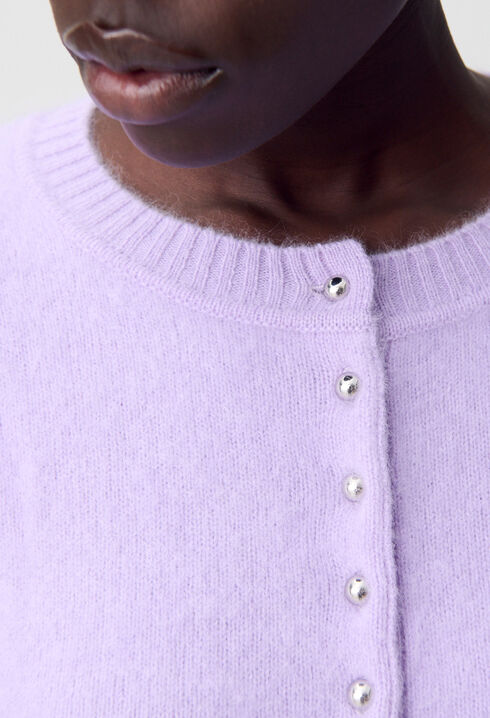 Cardigan maille brossée