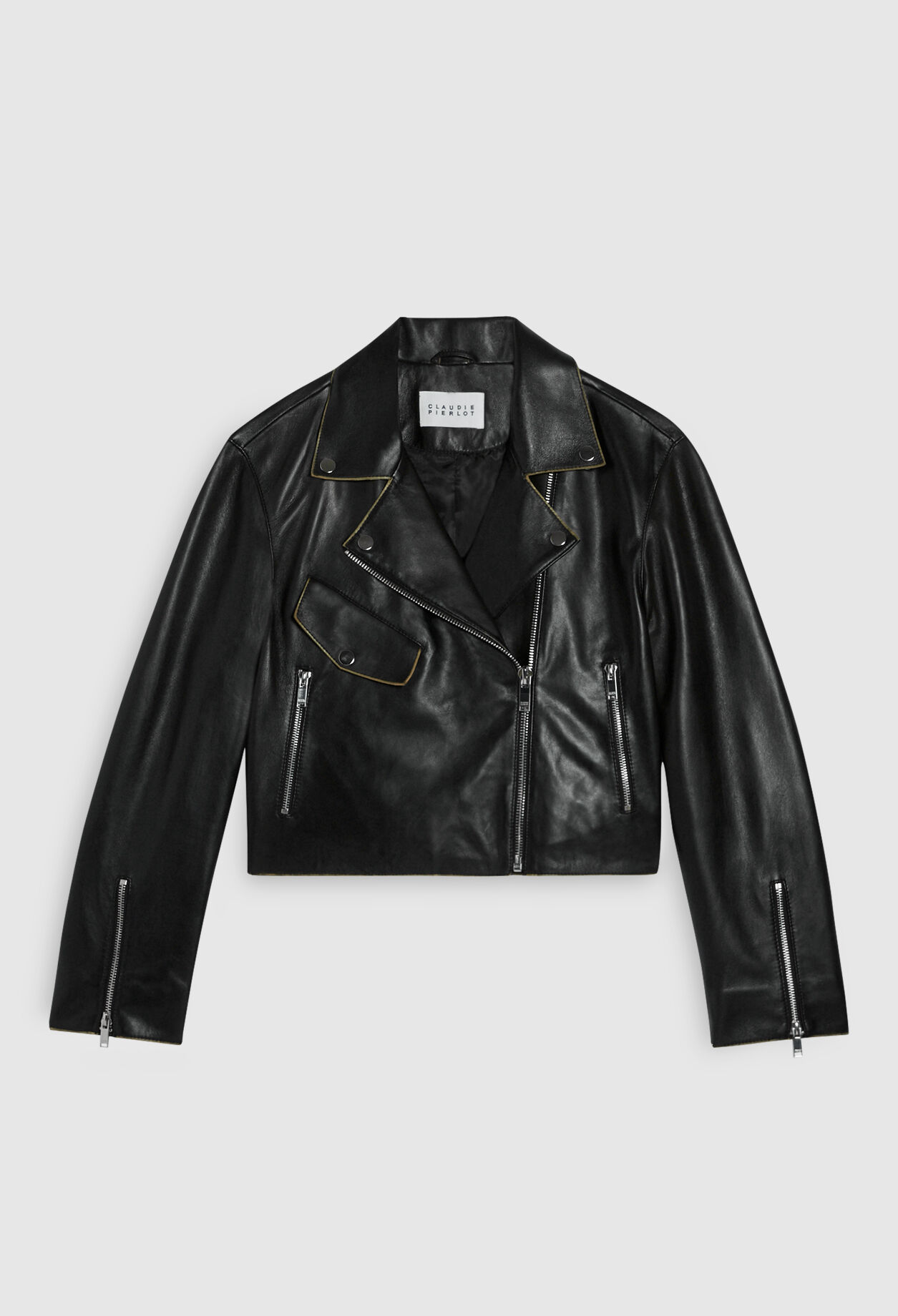 Blouson im Biker-Look  Öko-Leder