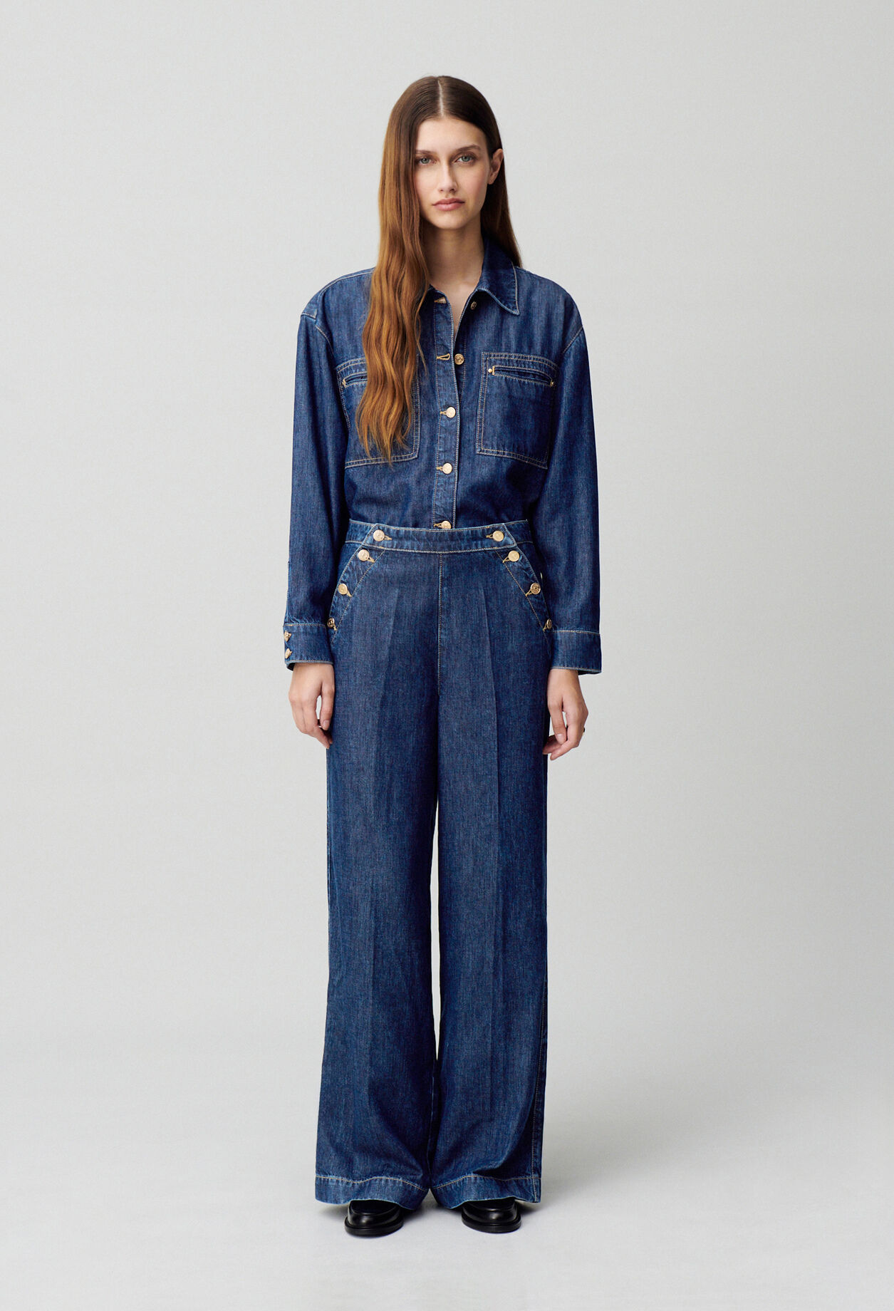 Chemise denim oversize