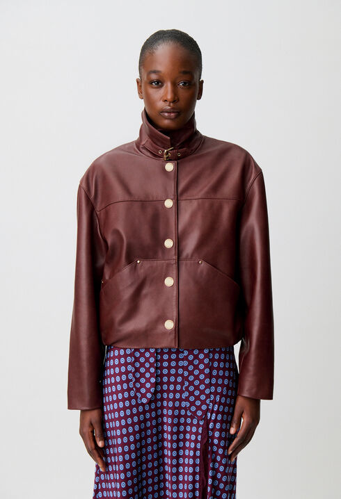 Blouson cuir court