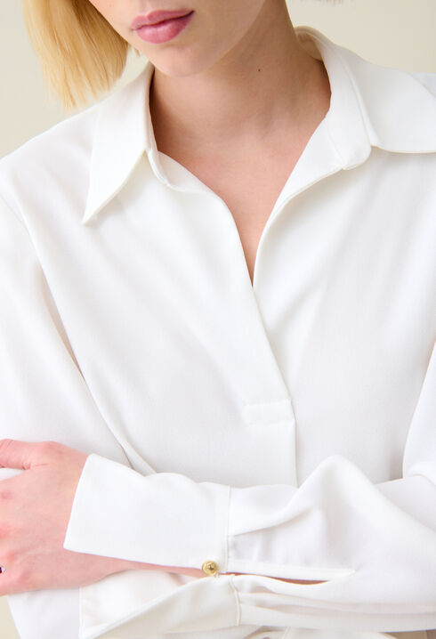Ecru flowing blouse