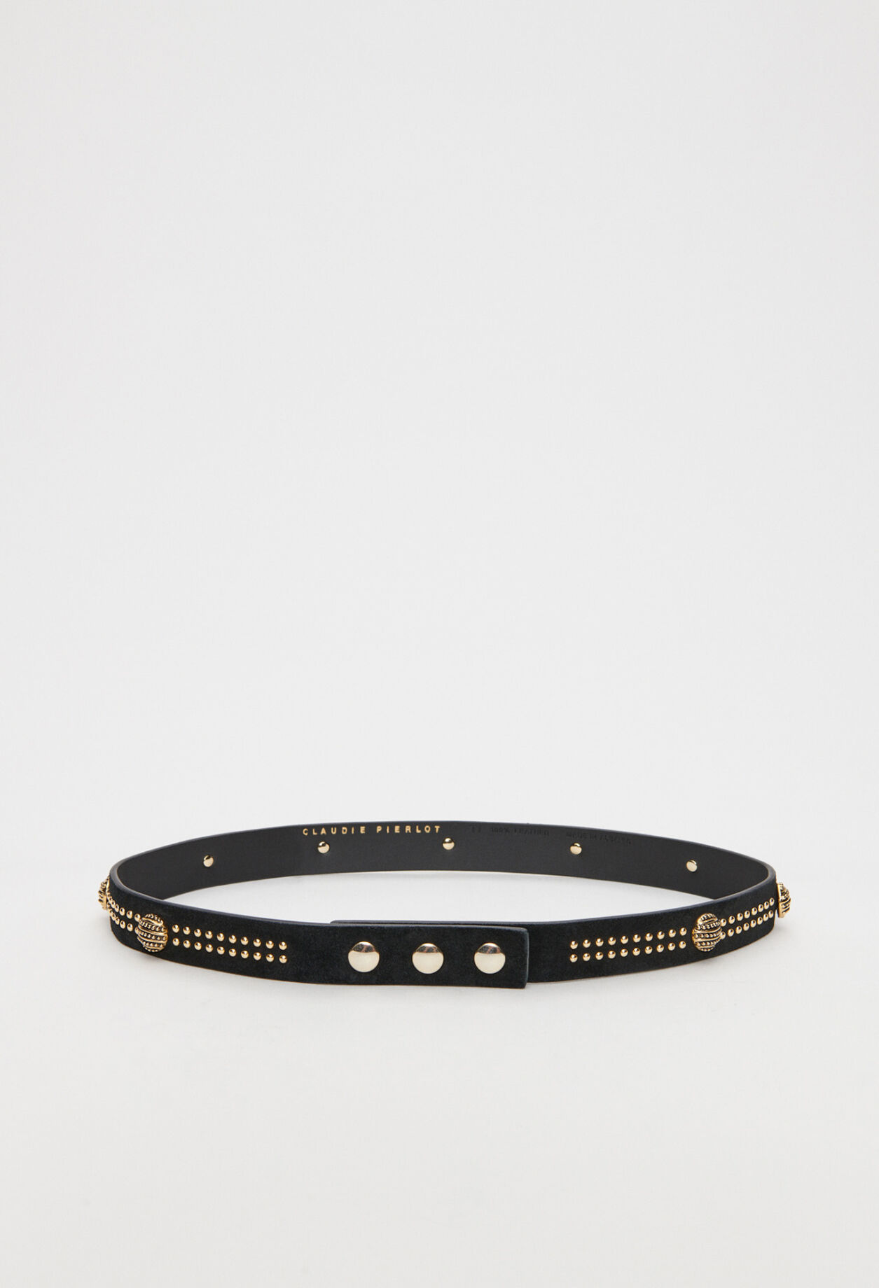 Ceinture à studs en cuir responsable