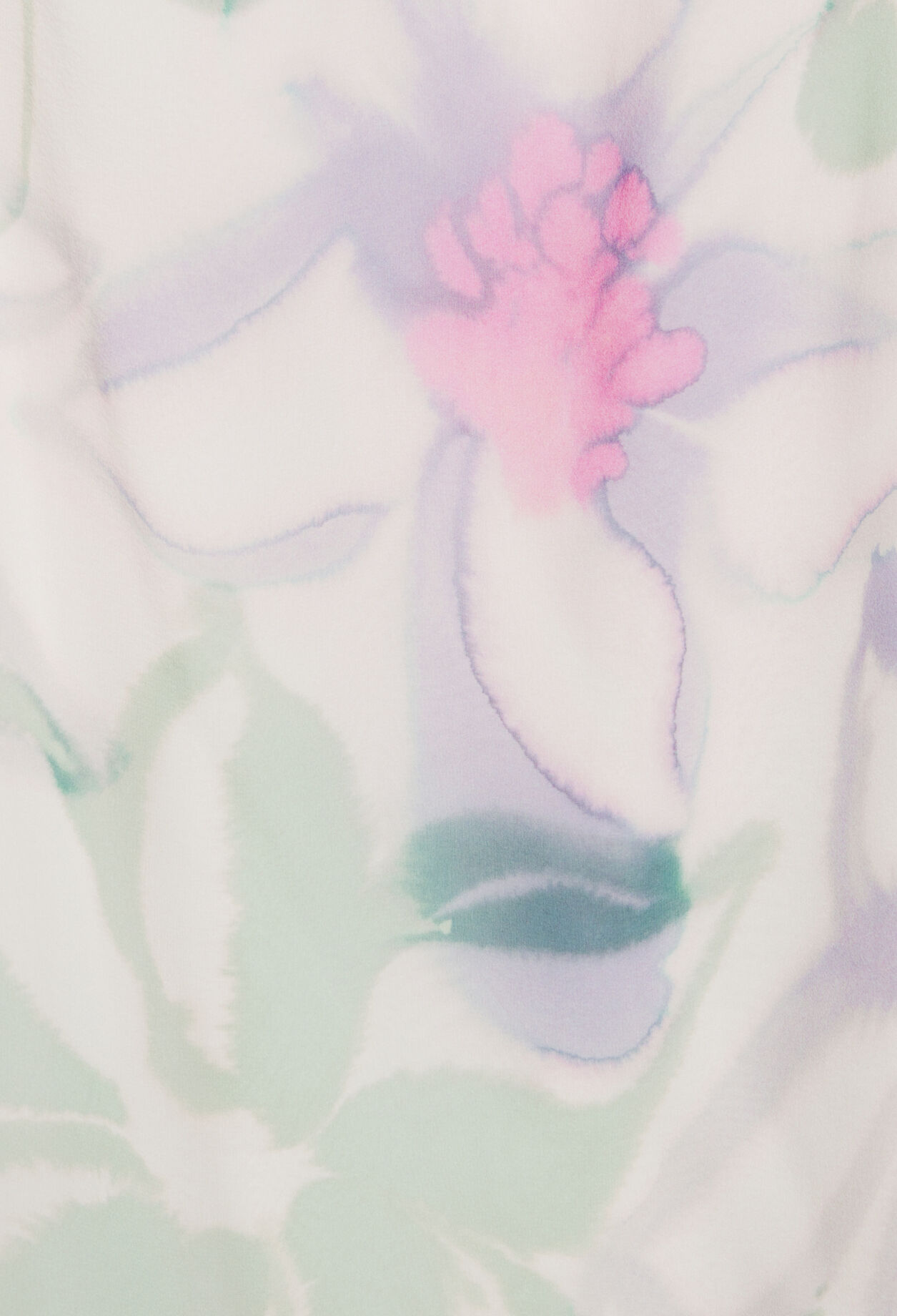 Midikleid aus Seide mit Printmuster