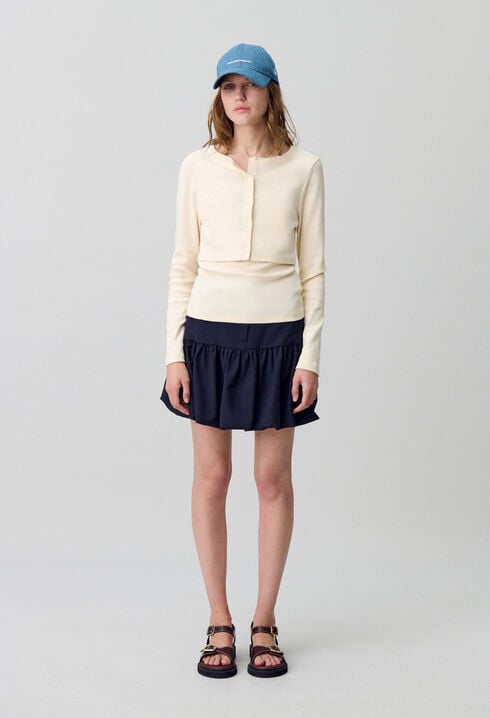 Set t-shirt cardigan coton