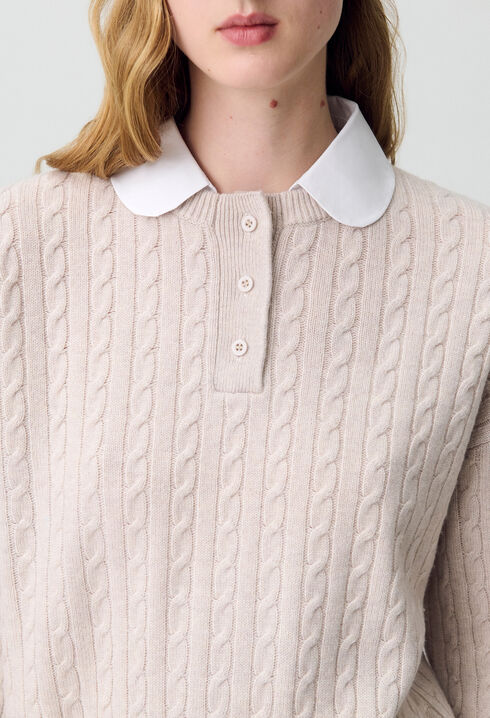 Pull col claudine