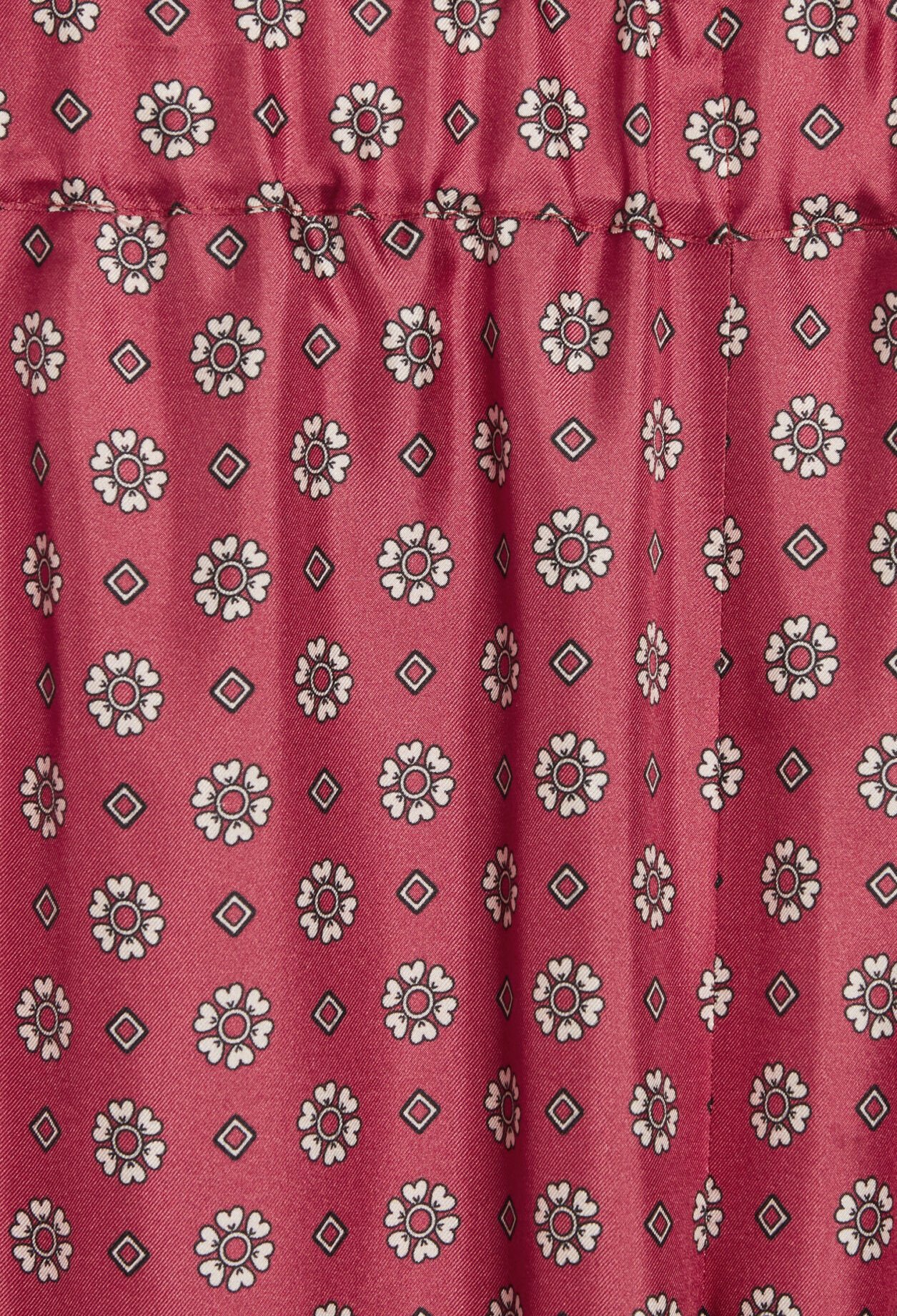 Satinierte Hose mit Printmuster