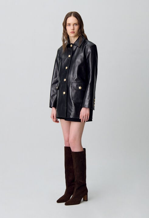 Oversized Leather Jacket