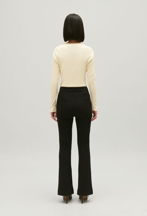 Black suit trousers