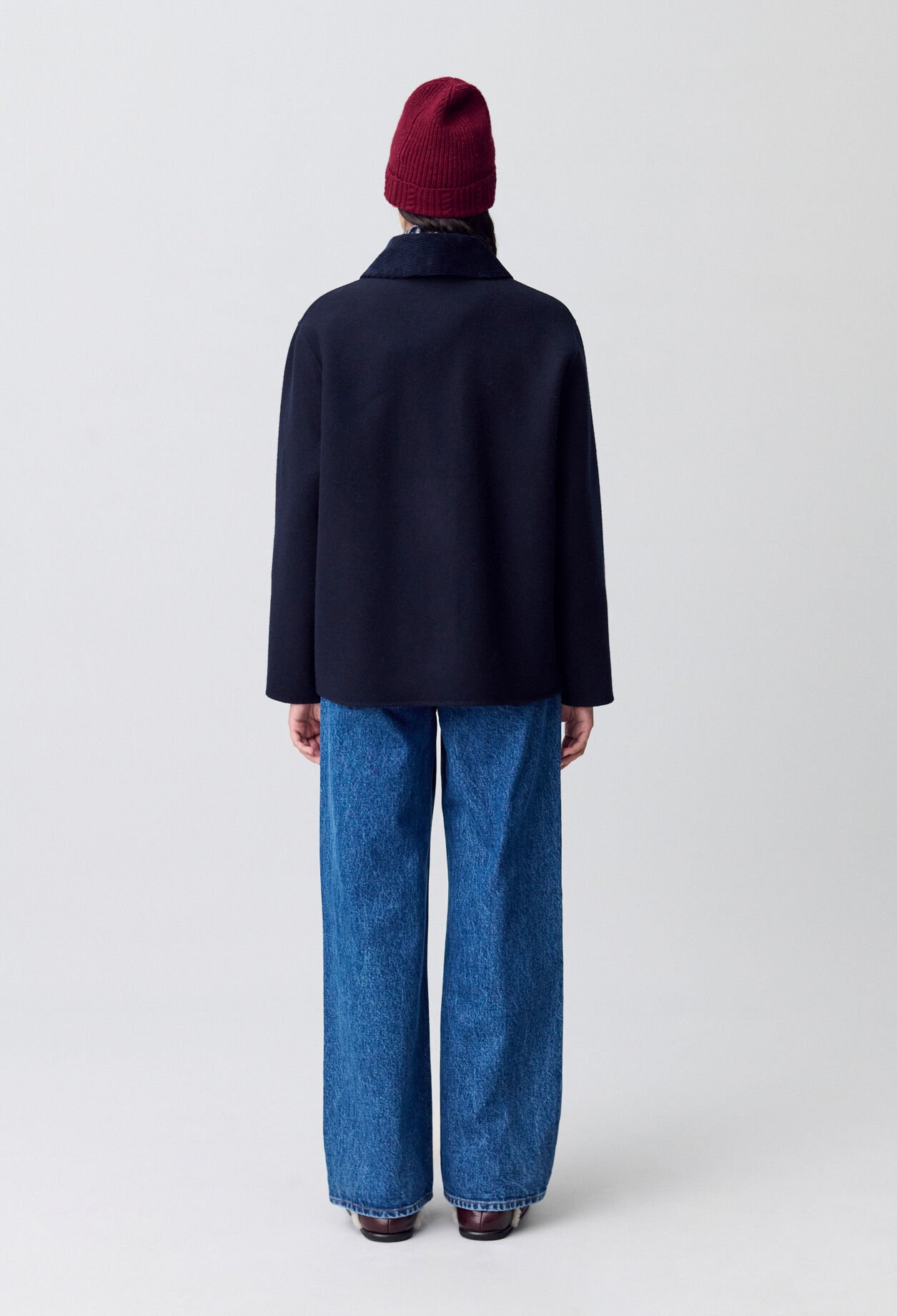 Short Wool Tailored Coat