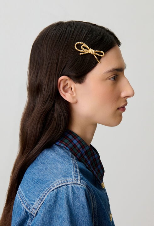 Haarspange mit Zopfknoten