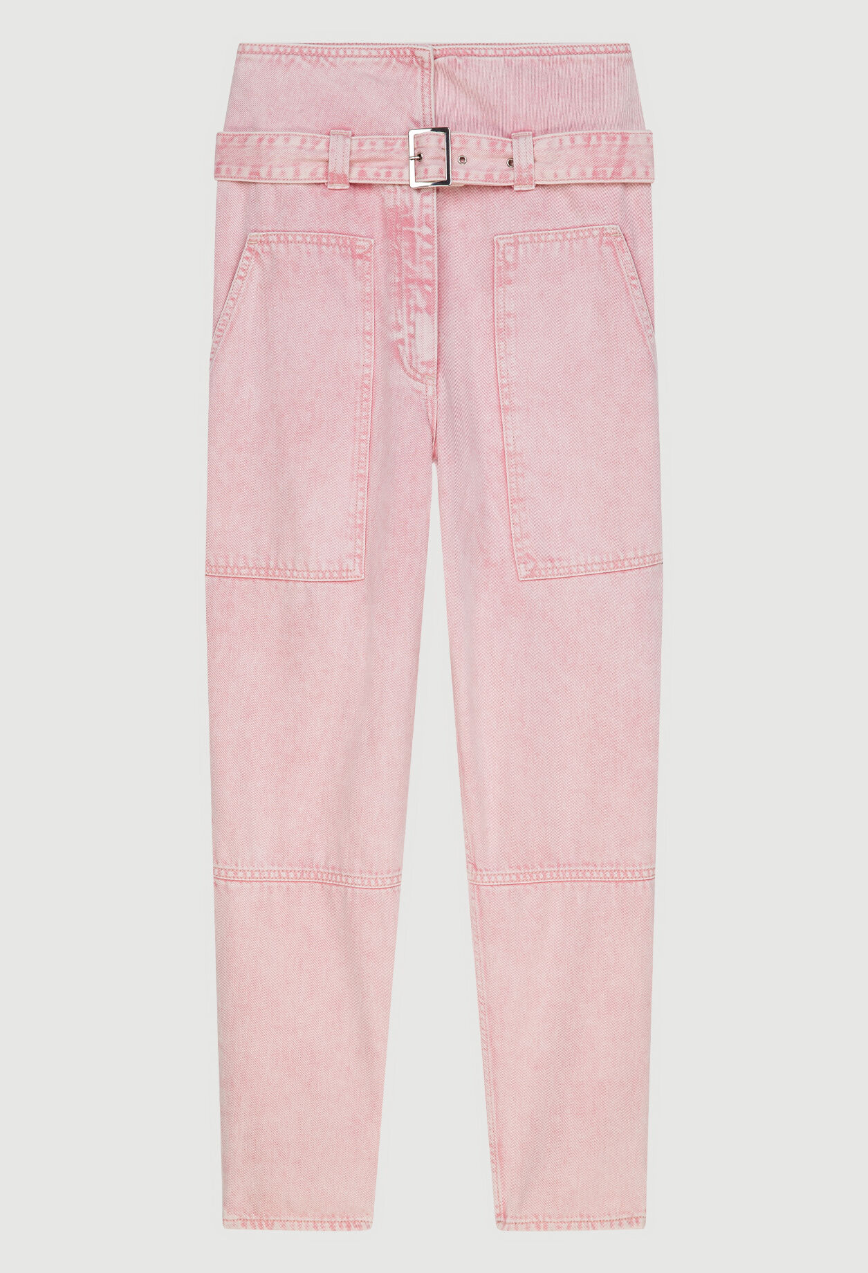 Mom-Jeans mit Gürtel
