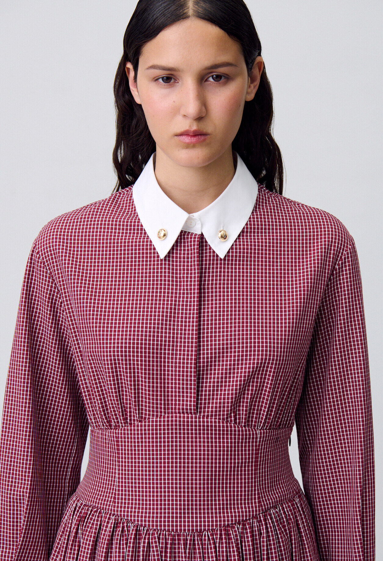Short checked dress