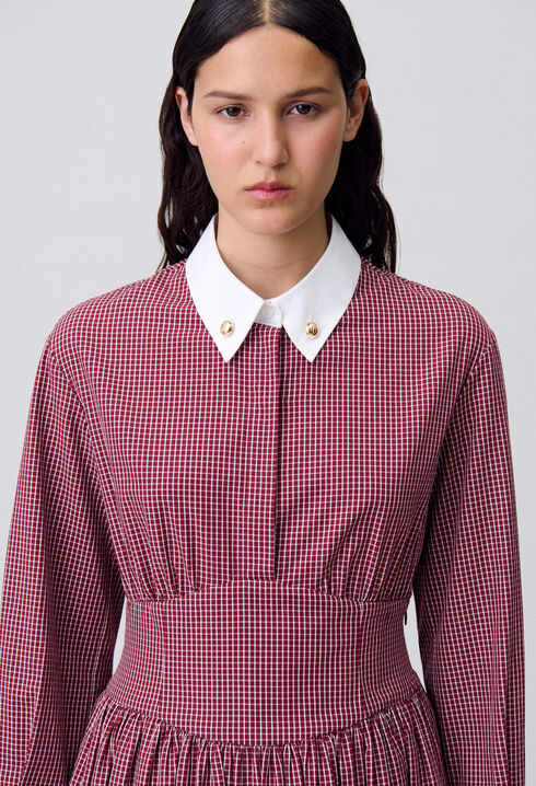Short checked dress