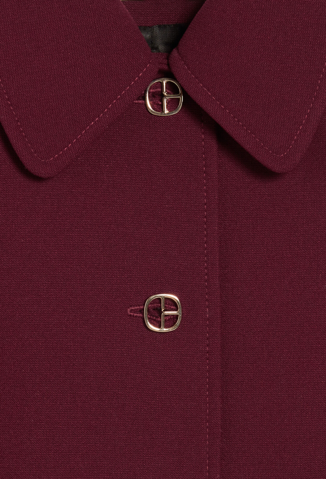 Bordeauxrote kurze Jacke