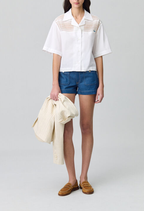 Cropped shirt
