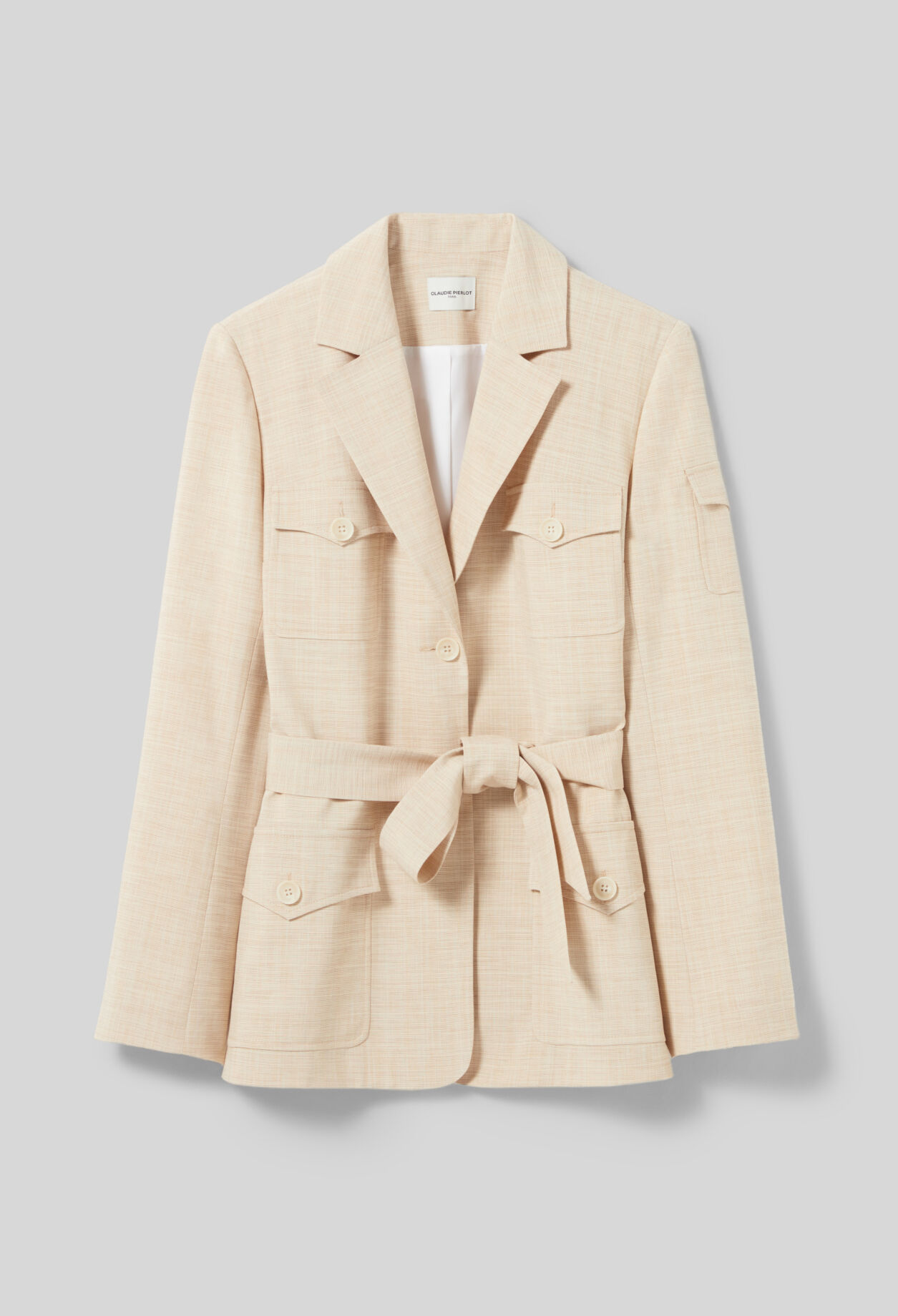 Belted safari jacket