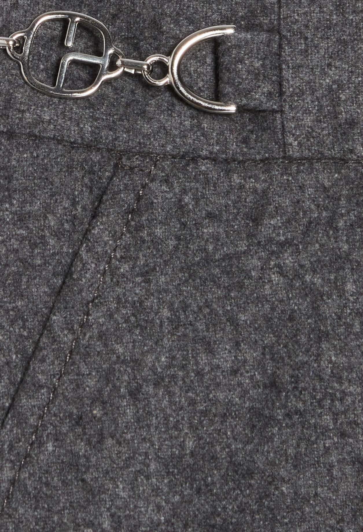 Kurzer Rock, grau meliert