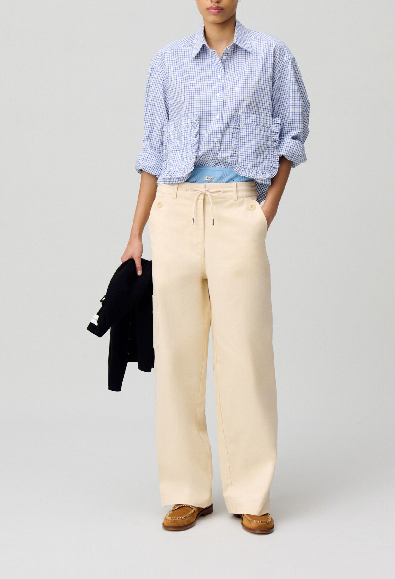 Chemise carreaux poches