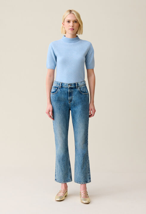 Jean Louis flare denim clair