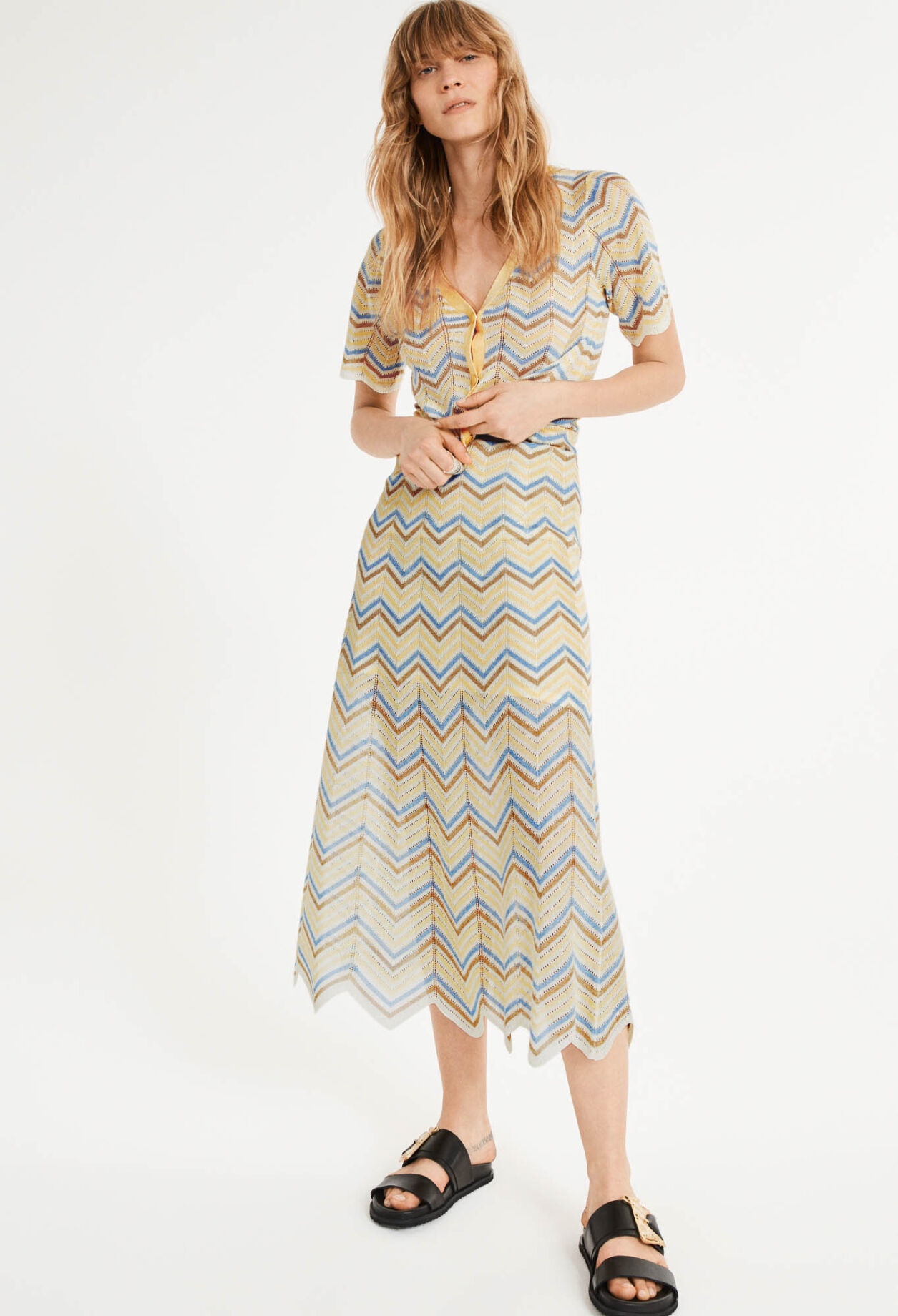 Jupe longue en maille pour femme Claudie Pierlot