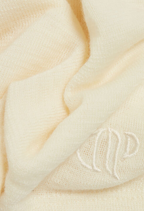 Wool top with high neck