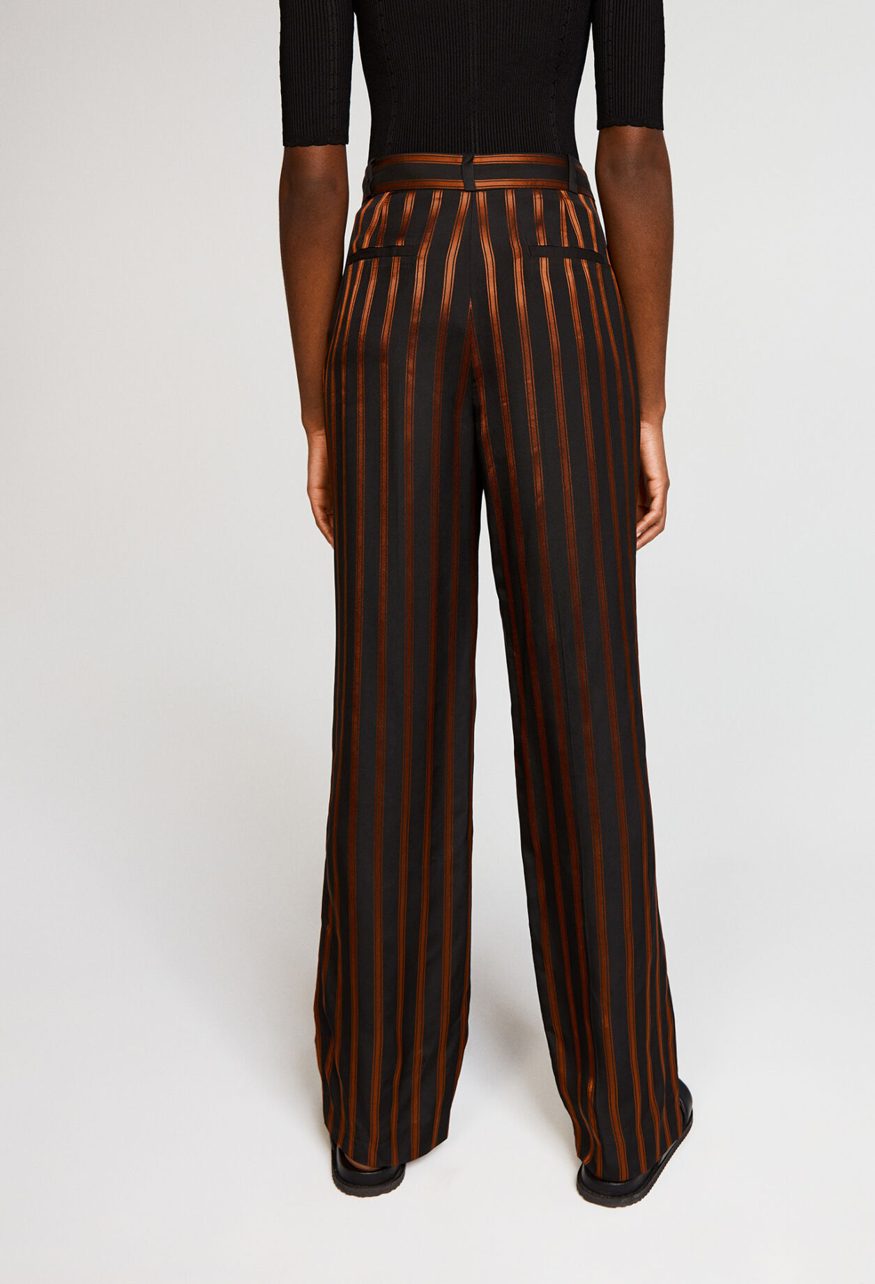 High-waisted trousers