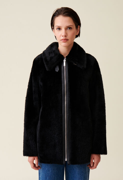 Manteau zippé réversible