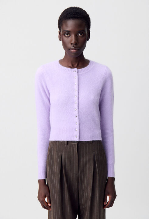 Cardigan maille brossée