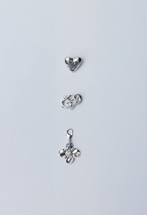Silver heart charm