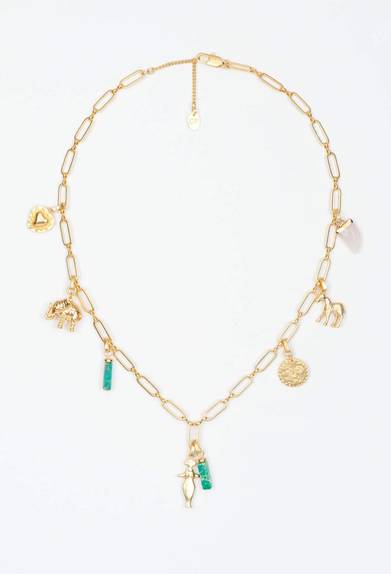 Collier doré à maillons