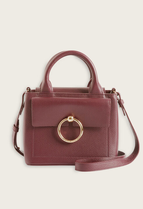 Sac Anouck cuir bordeaux