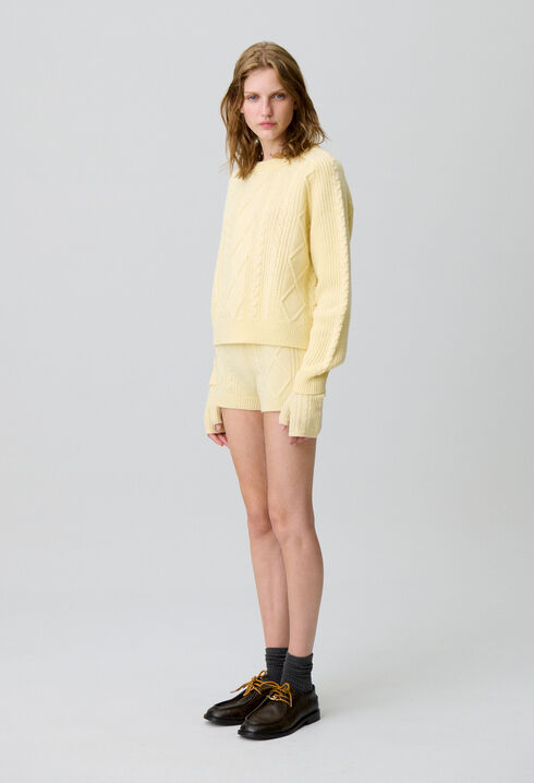 Oversized jacquard jumper