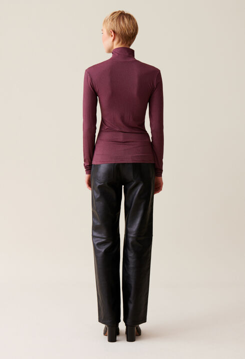 Fitted Funnel Neck Top