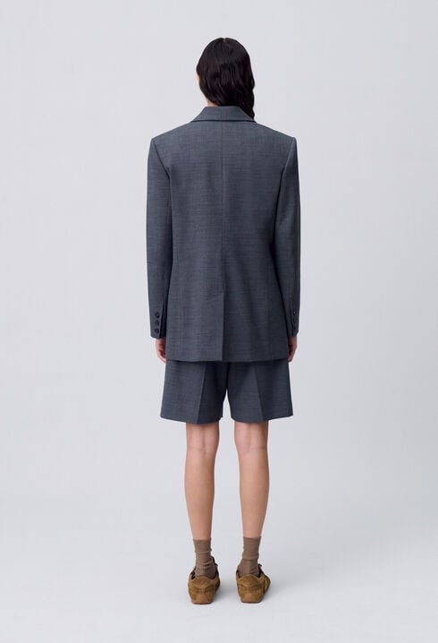 Double-Breasted Tailored Blazer