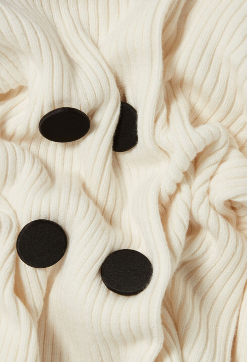 Cardigan laine mélangée boutonné